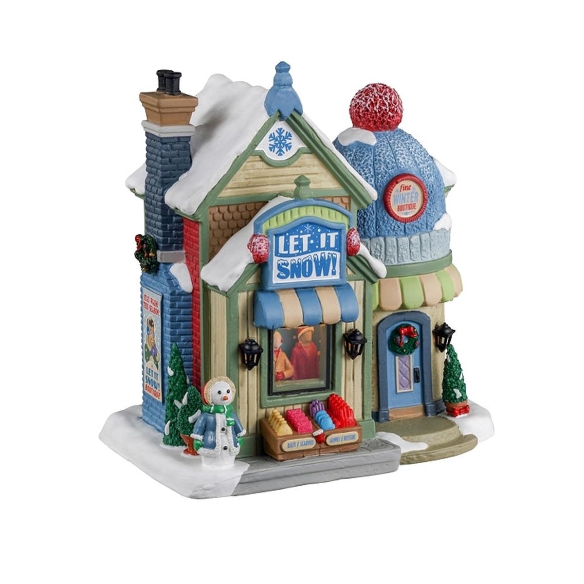 Lemax 35037 Christmas Village Let It Snow Boutique Porcelain
