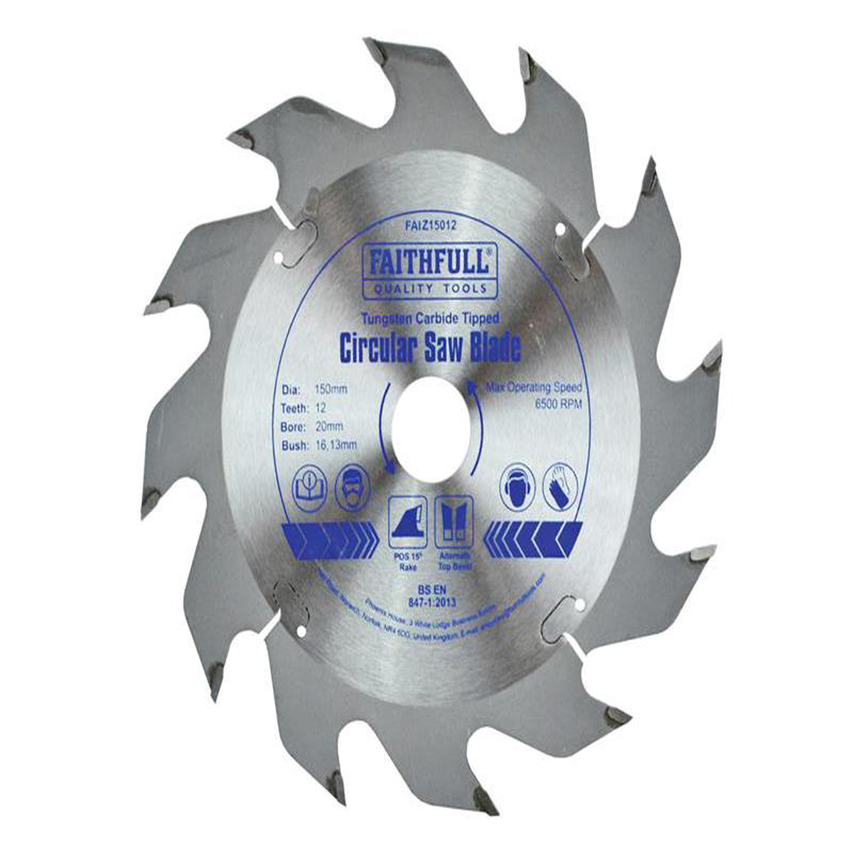 TCT Circular Saw Blade 150 x 20mm x 12T POS