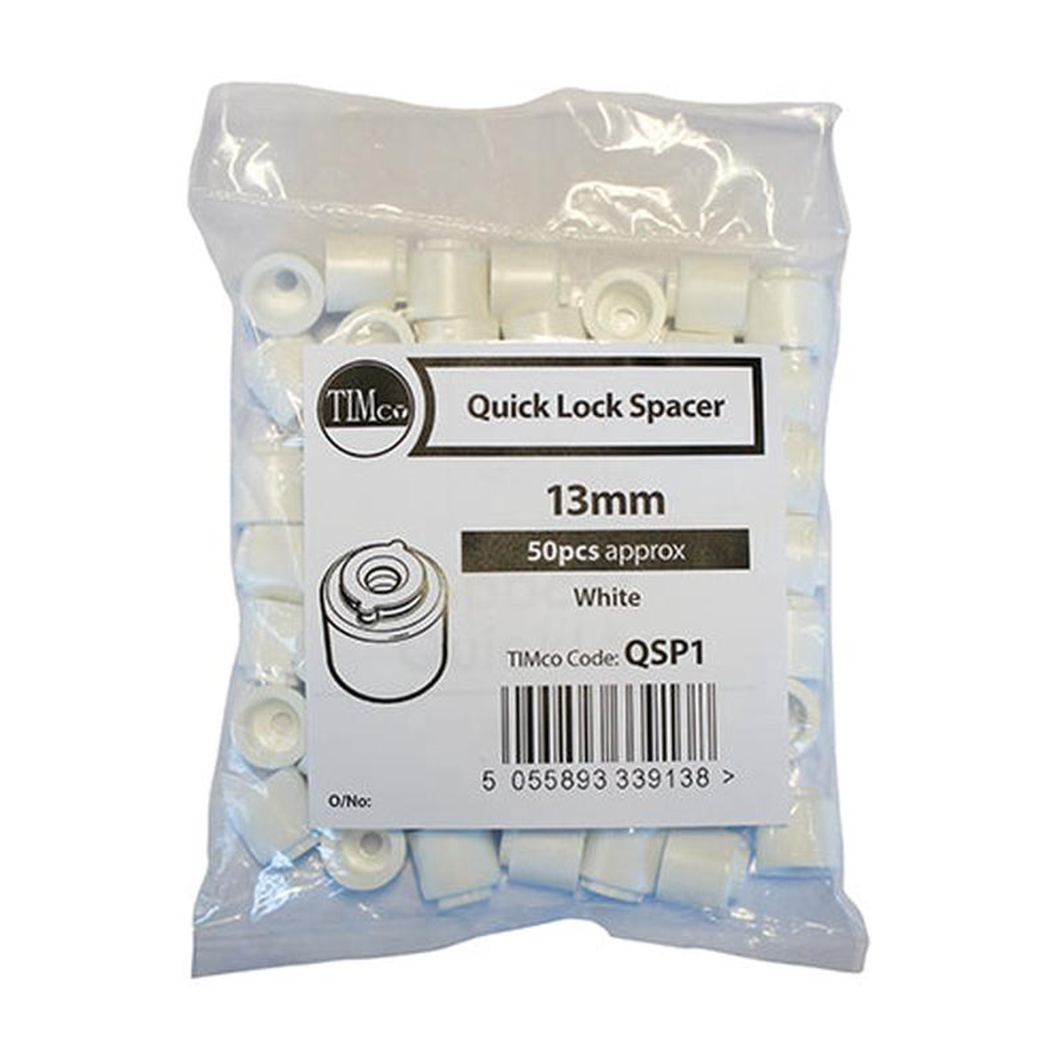 Quick Lock Pipe Clip Spacers White 8211 13mm