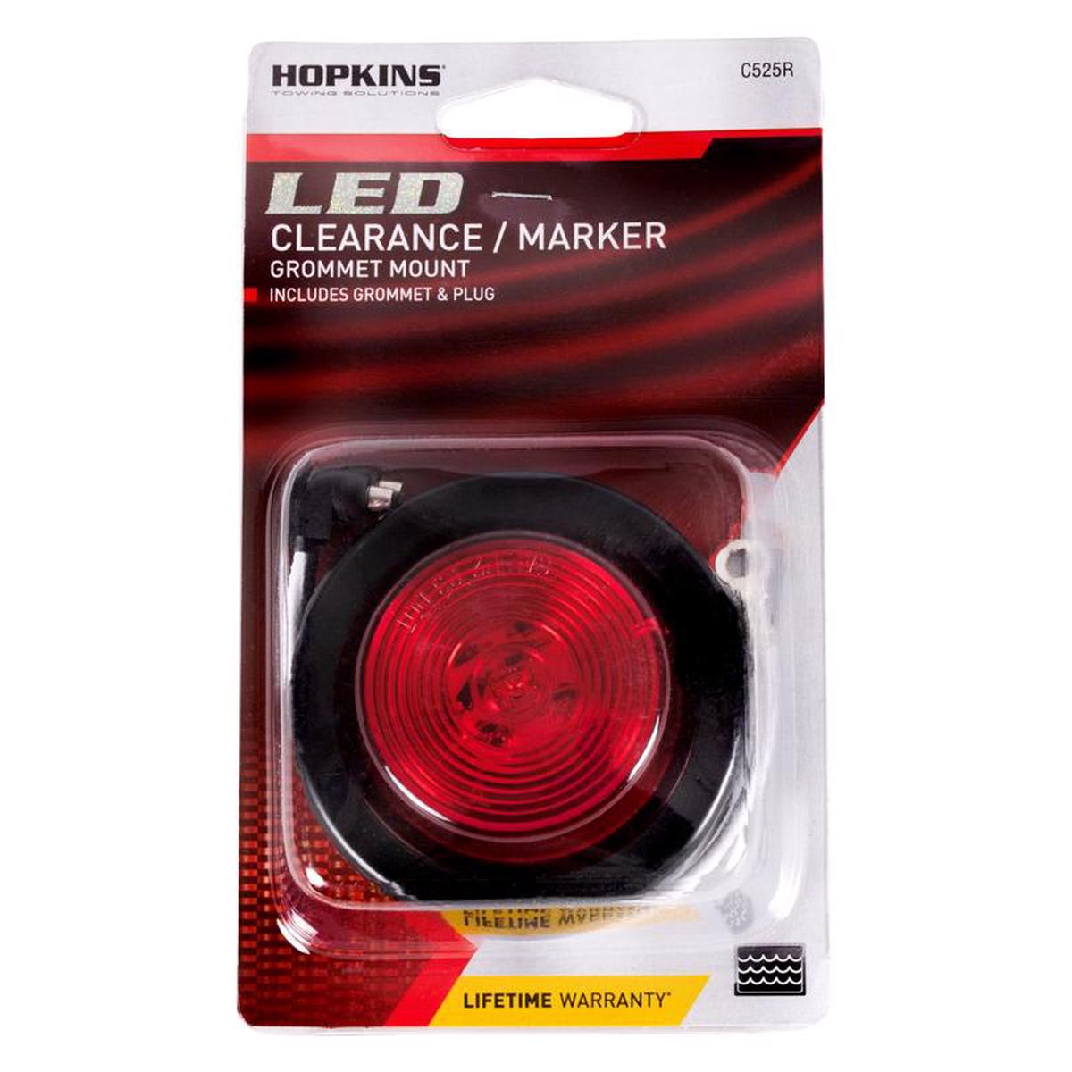 Hopkins Red Round ClearanceSide Marker LED Light Kit