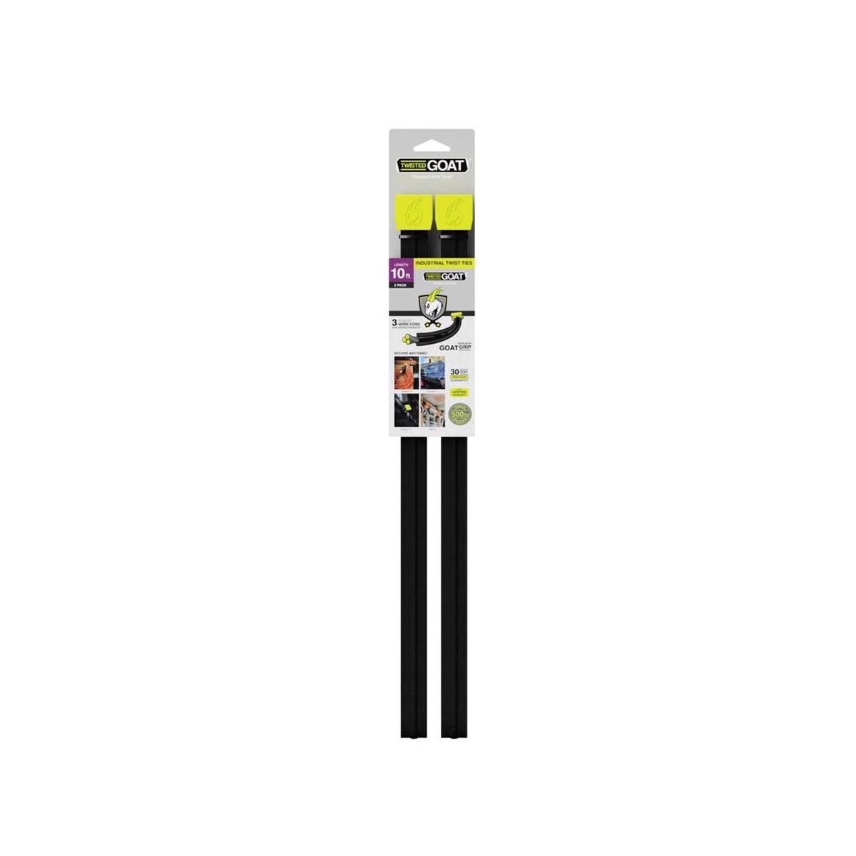 Twisted Goat TG-10FT-2PK Flexstrap Nylon Black