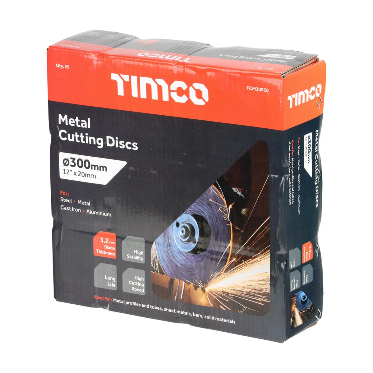 300 x 200 x 32 Timco Metal Cutting Disc (Box Of 25)