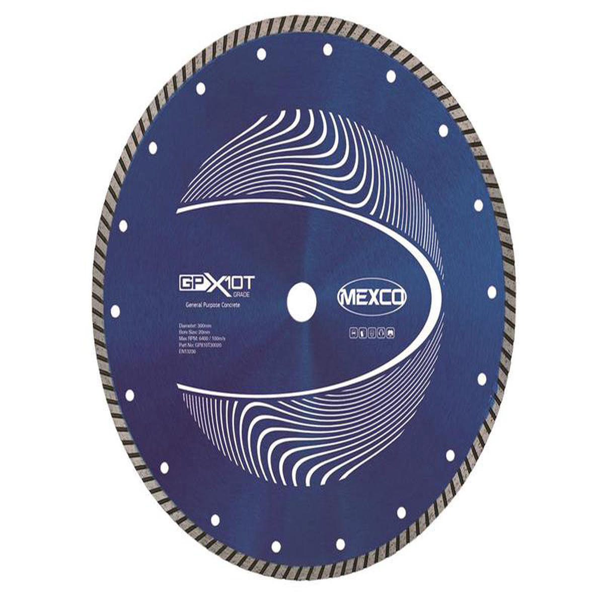 GP Concrete Turbo Diamond Blade 300 x 20mm