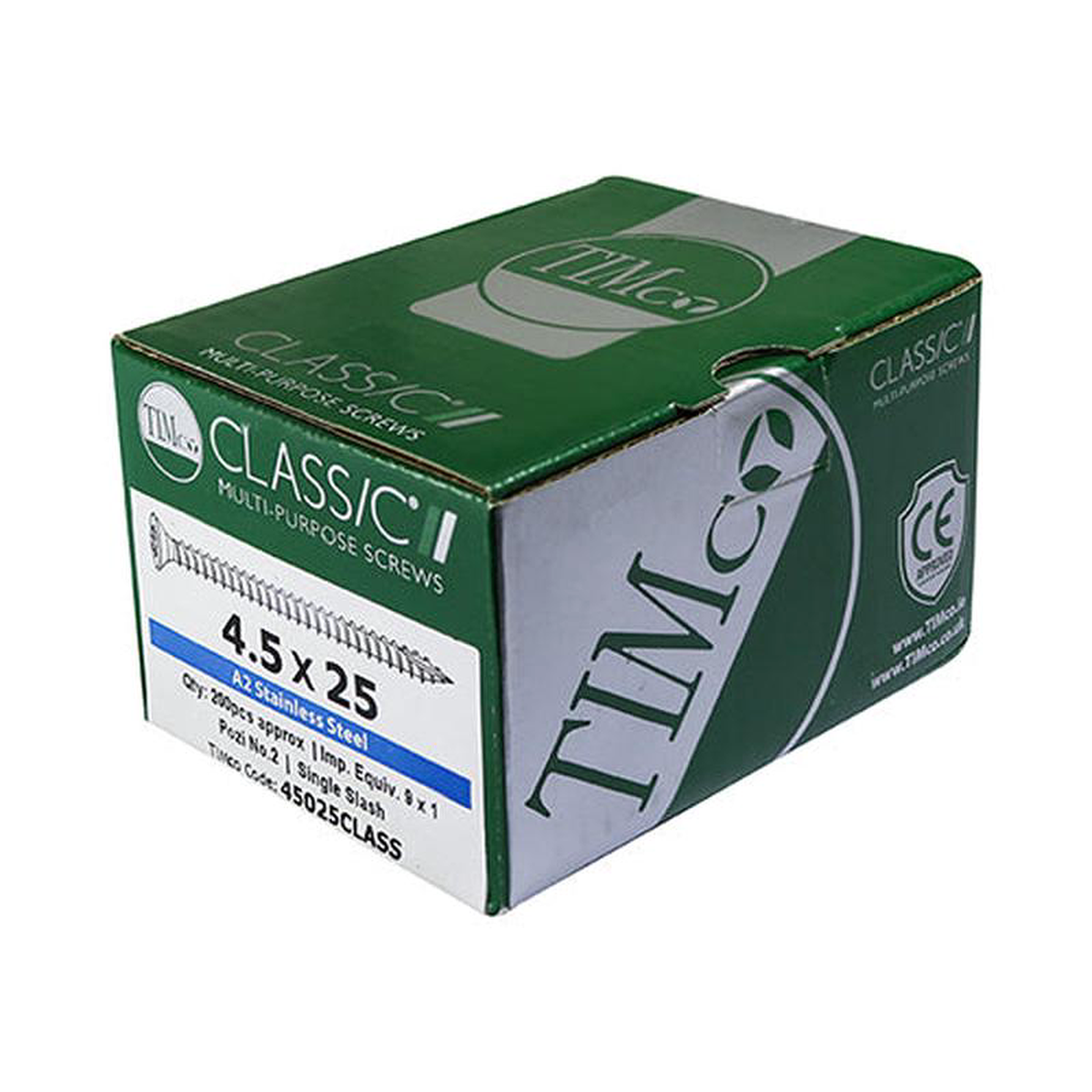 TIMCO Classic Multi-Purpose Countersunk A2 Stainless Steel Woodcrews 8211 60 x 130
