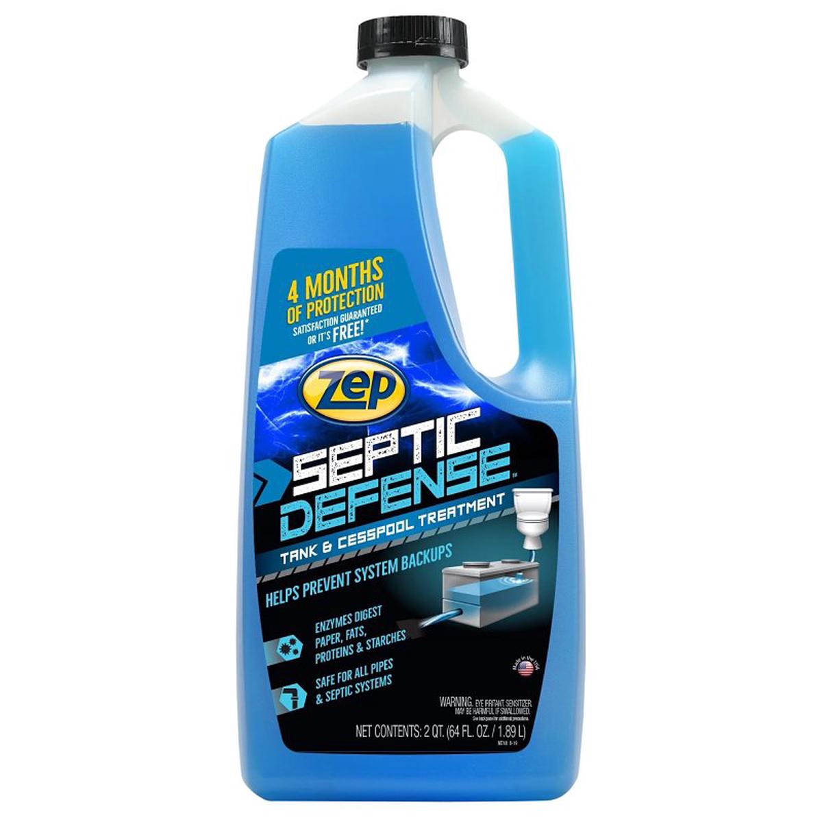 Zep ZLST648 Septic System Treatment Liquid BlueGreen 64 oz
