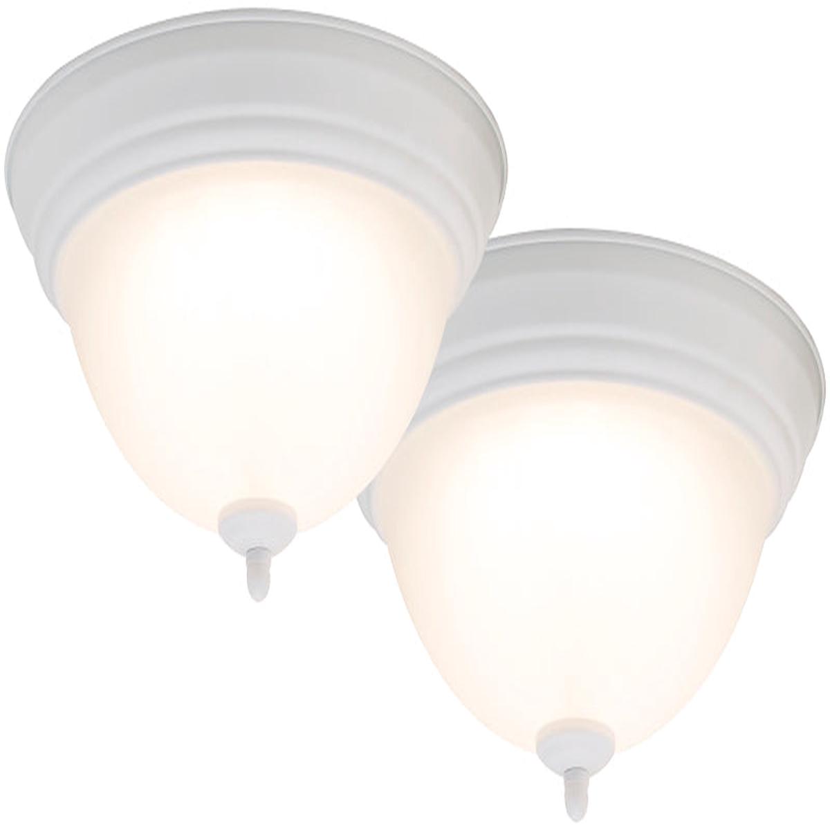 Boston Harbor 4200-LED- WH Flush Mount Ceiling Fixture 120 V 15 W 2-Lamp LED Lamp 1100 Lumens White Fixture