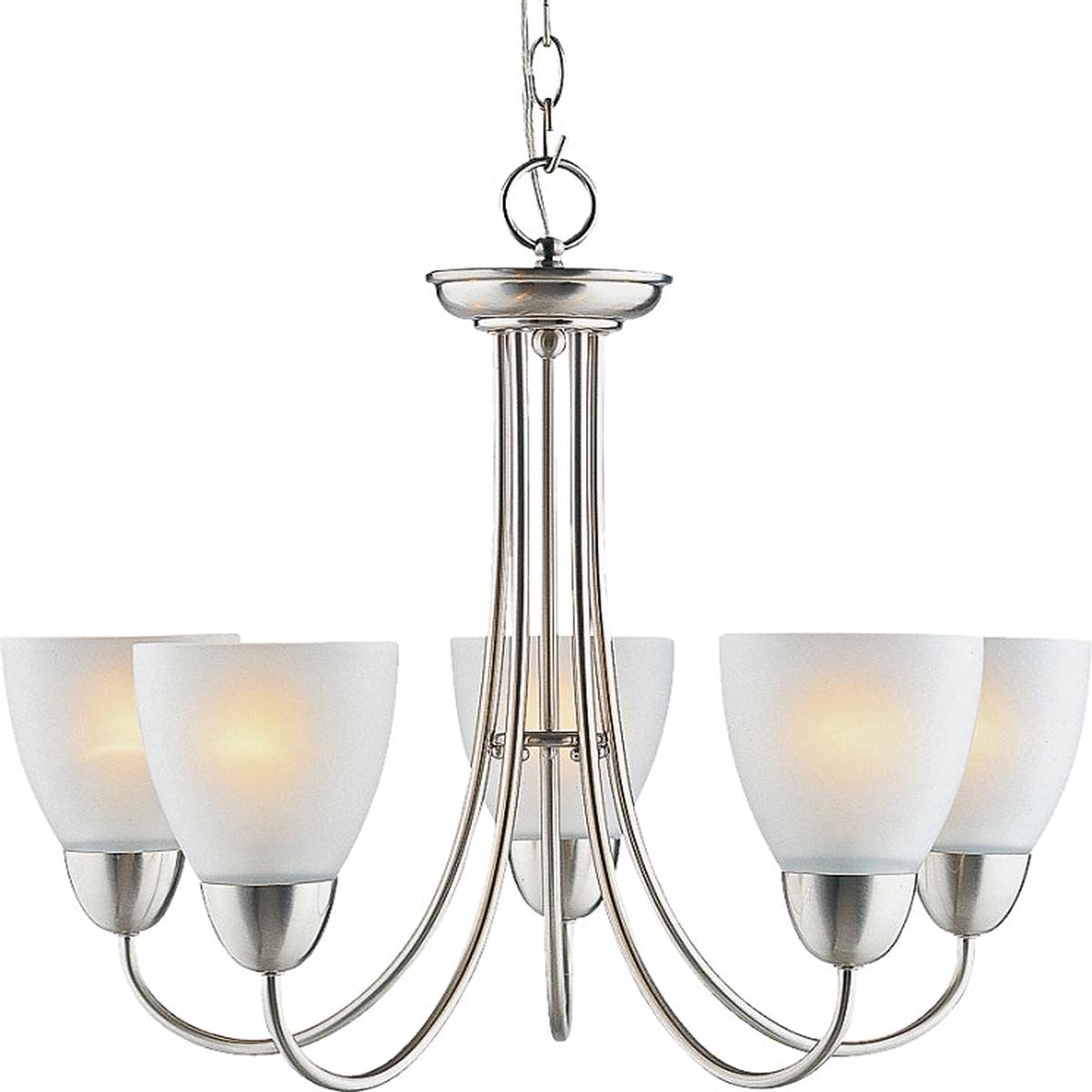 Boston Harbor A2242-6 Chandelier 120 V 60 W 1-Tier 5-Lamp A19CFL Lamp Metal Fixture