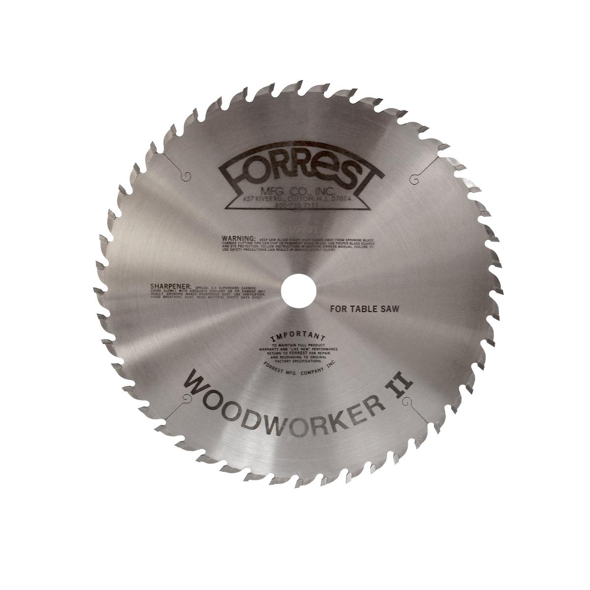 WW12487125 Woodworker II Saw Blade 12 x 48T 125 Kerf x 1 Bore ATB
