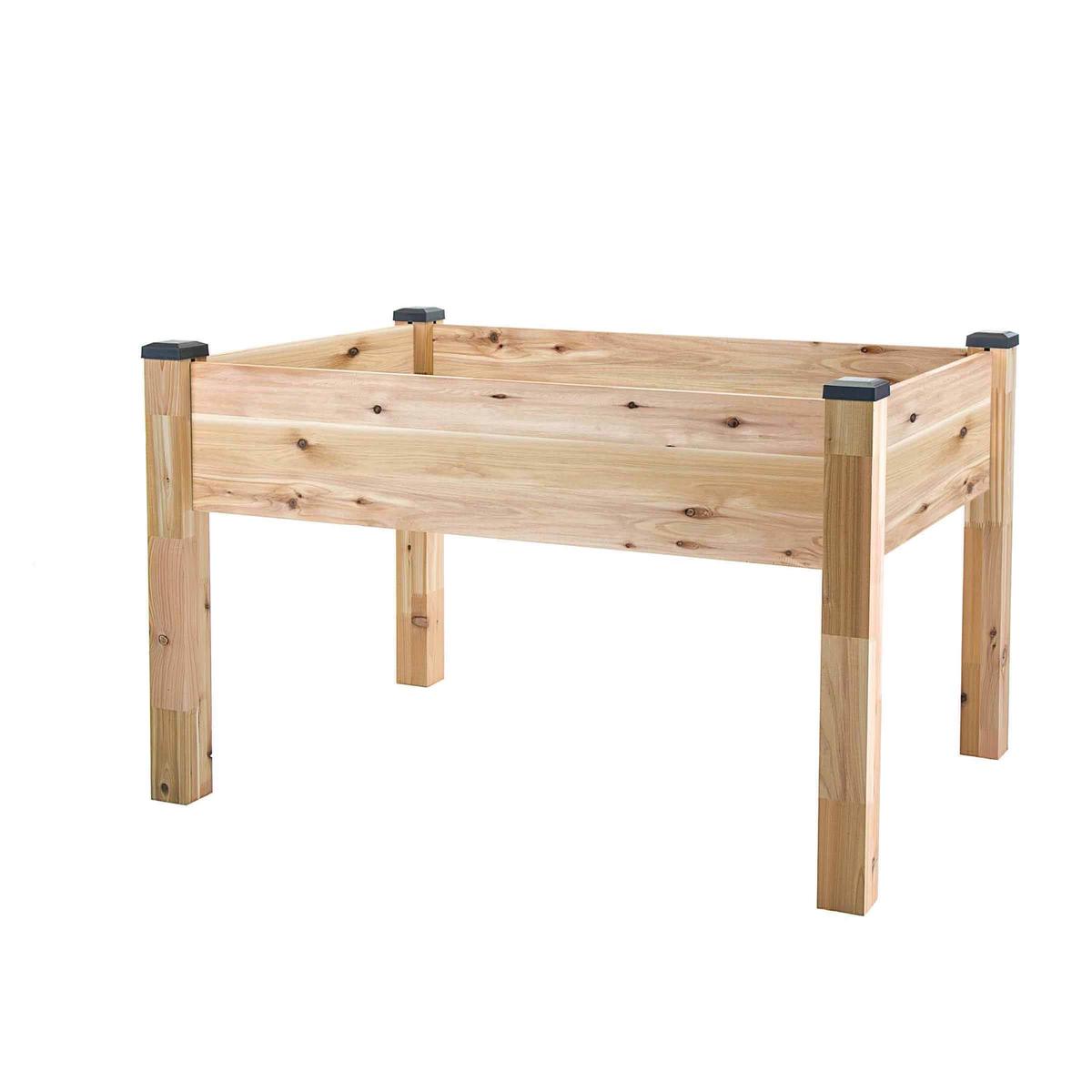 Elevated Cedar Planter 34 X 49 X 30H