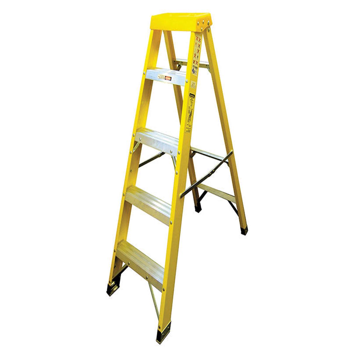 Zarges Fibreglass Swingback Steps Open 133m Closed 147m 5 Rungs