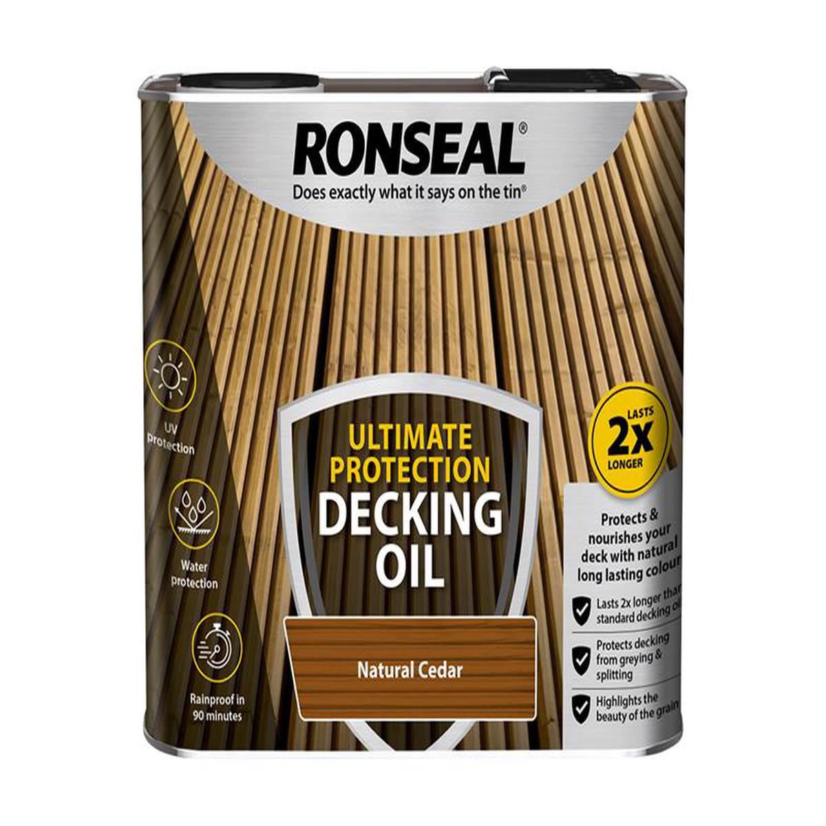 Ronseal Ultimate Protection Decking Oil Natural Cedar 25 litre