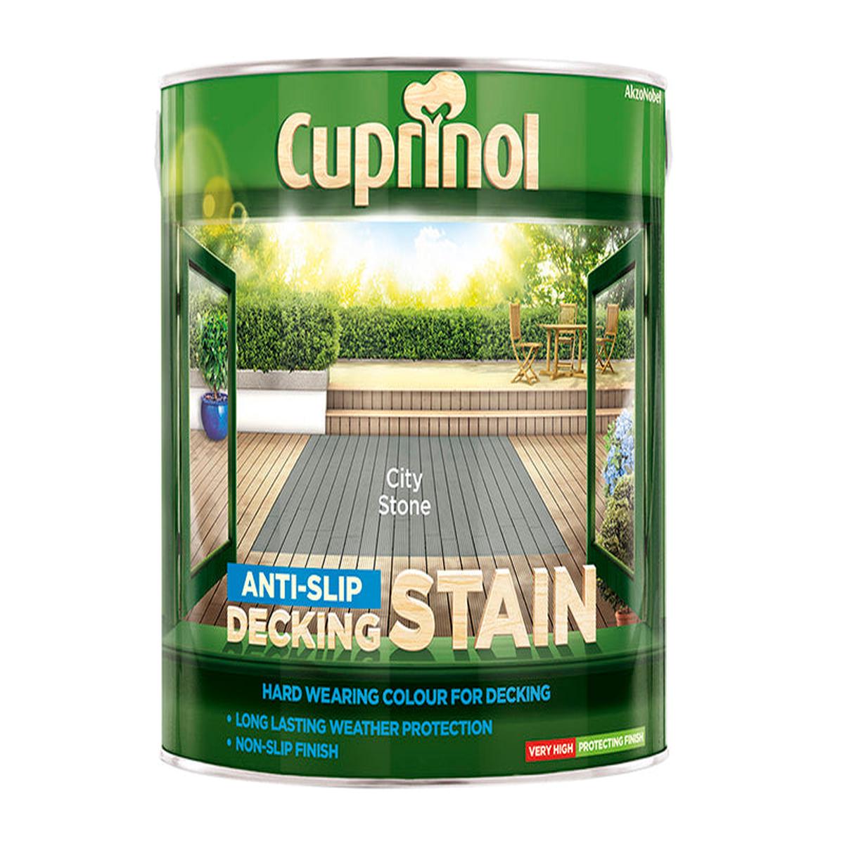 Cuprinol Anti-Slip Decking Stain City Stone 25 litre