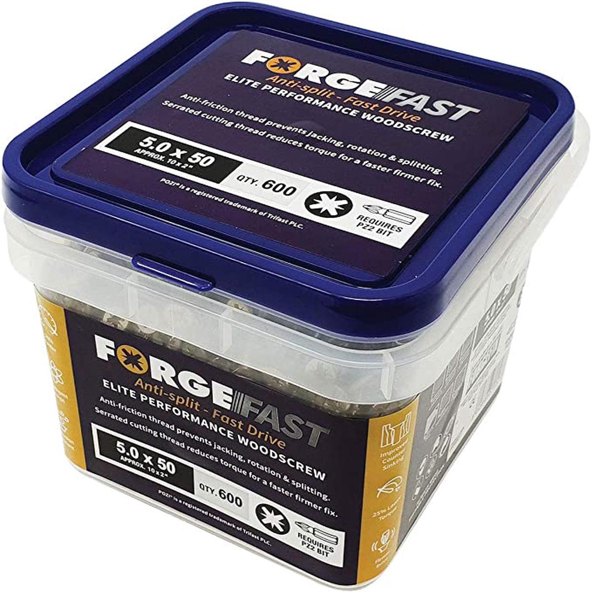ForgeFast Pozi Compatible Elite Performance Wood Screw ZY - Tub Qtys