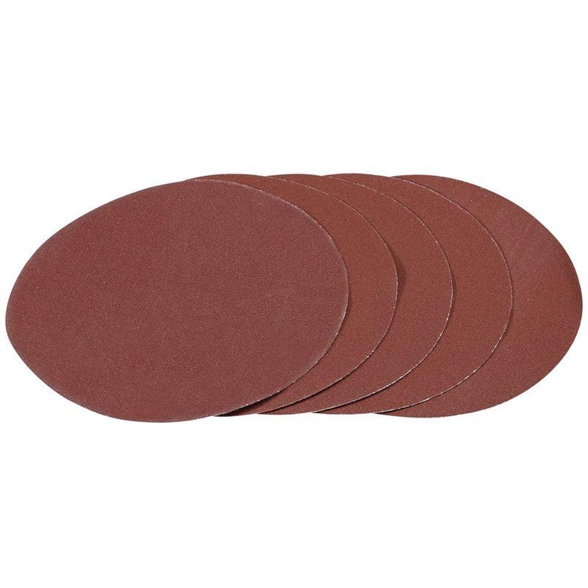 Draper APT257 Hook and Loop Aluminium Oxide Sanding Discs 180mm 120 Grit (Pack of 5) - (93427)