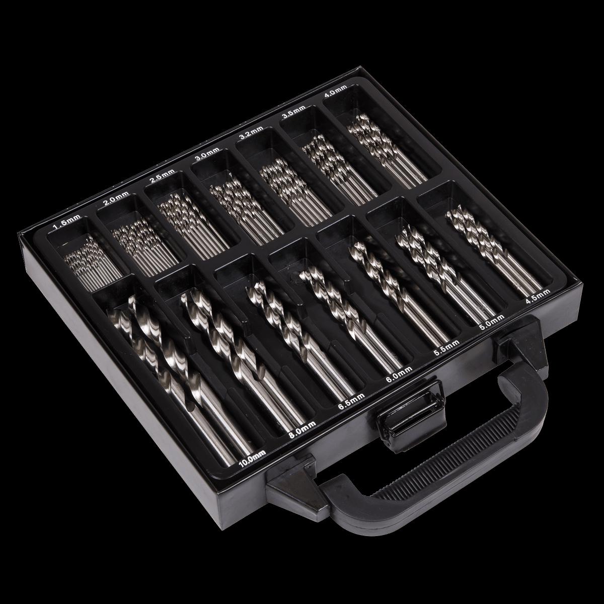 Sealey DBS99FG Drill Bit Set Fully Ground 99pc