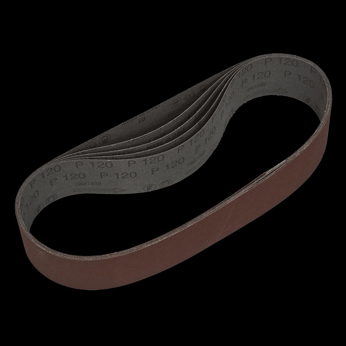 Sealey SB005 Sanding Belt 50 x 686mm 120Grit Pack of 5