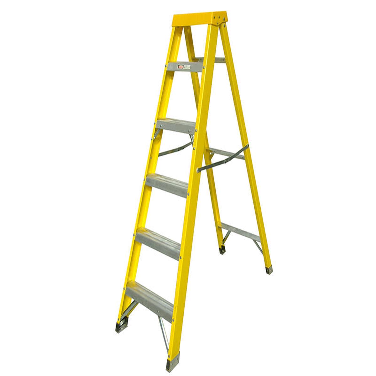 Zarges Fibreglass Swingback Steps Open 160m Closed 178m 6 Rungs