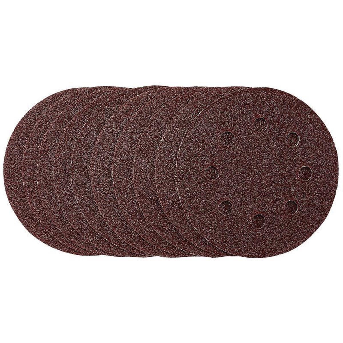 Draper SDHAL115 Sanding Discs 115mm 40 Grit Hook Loop (Pack of 10) - (53498)