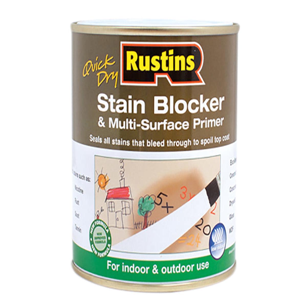 Rustins Quick Dry Stain Block Multi Surface Primer 1 litre