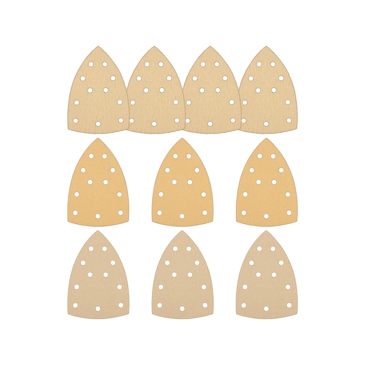 10PCS 5-12 Detail Sander Sanding Sheets