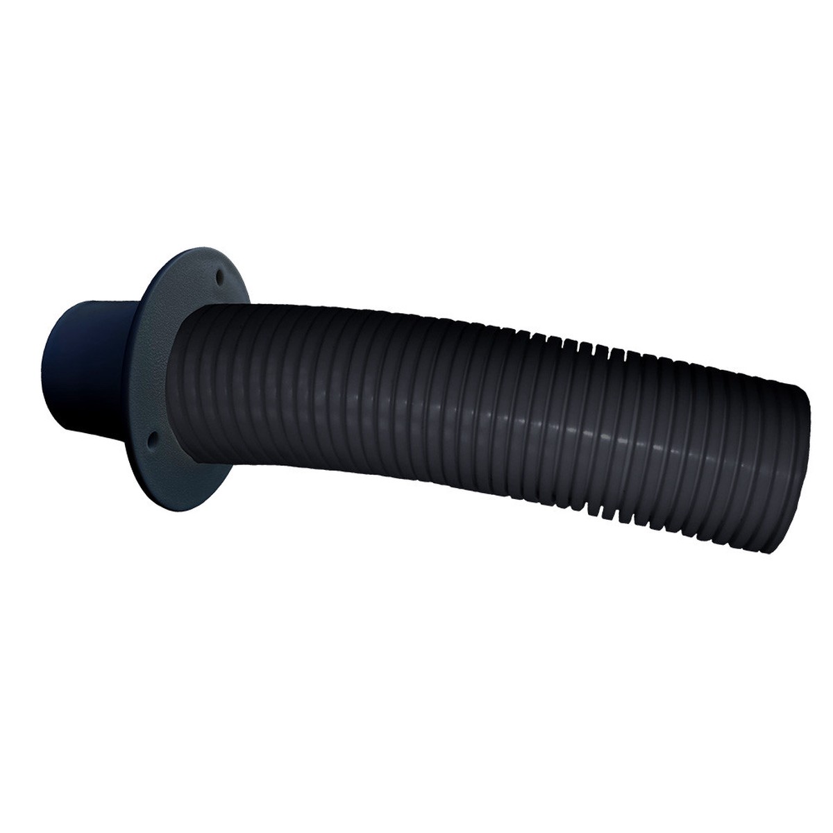 Trident Marine 10 Black Stern Flex Hose wTransom Flange TFK-10
