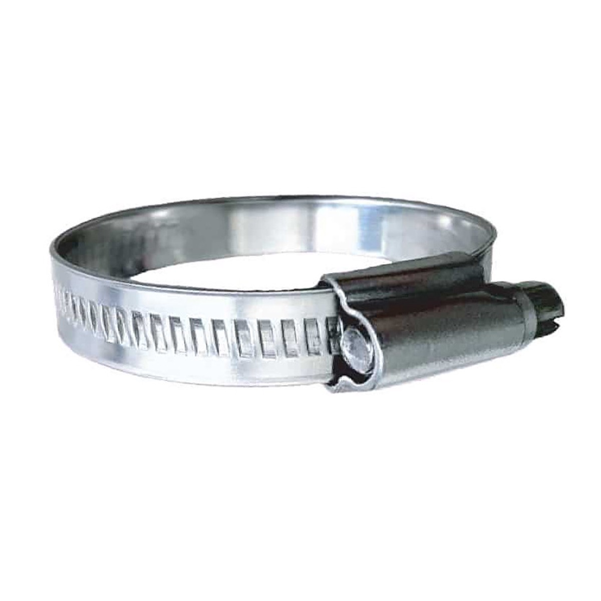 Trident Marine 316 SS Non-Perforated Worm Gear Hose Clamp - 1532 Band - (1-116 1-12) Clamping Range - 10-Pack - SAE Size 16 710-1001