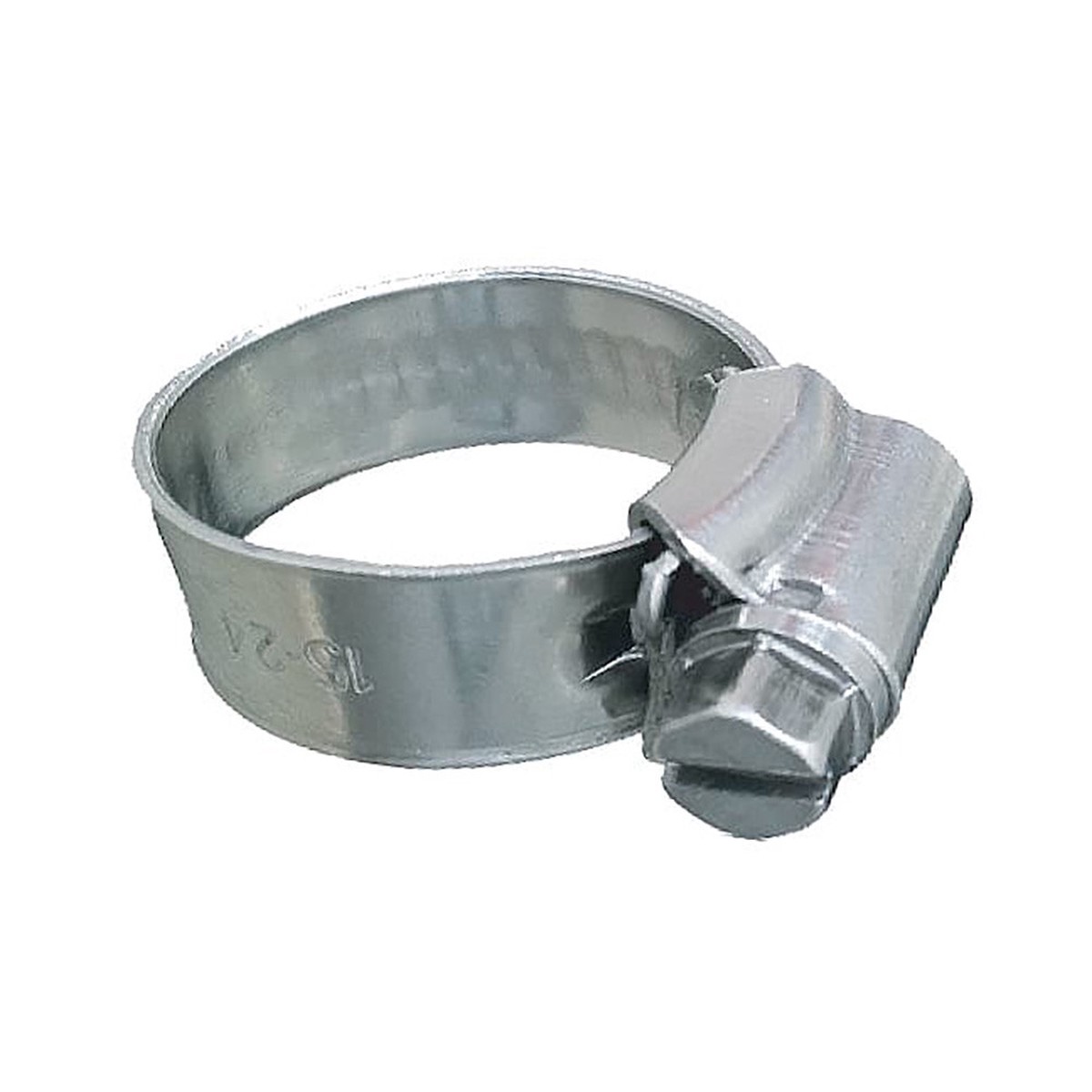Trident Marine 316 SS Non-Perforated Worm Gear Hose Clamp - 38 Band - 581516 Clamping Range - 10-Pack - SAE Size 8 705-0121