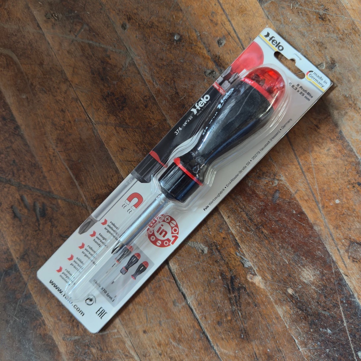 Felo 8 in 1 Ratcheting Screwdriver (52225)
