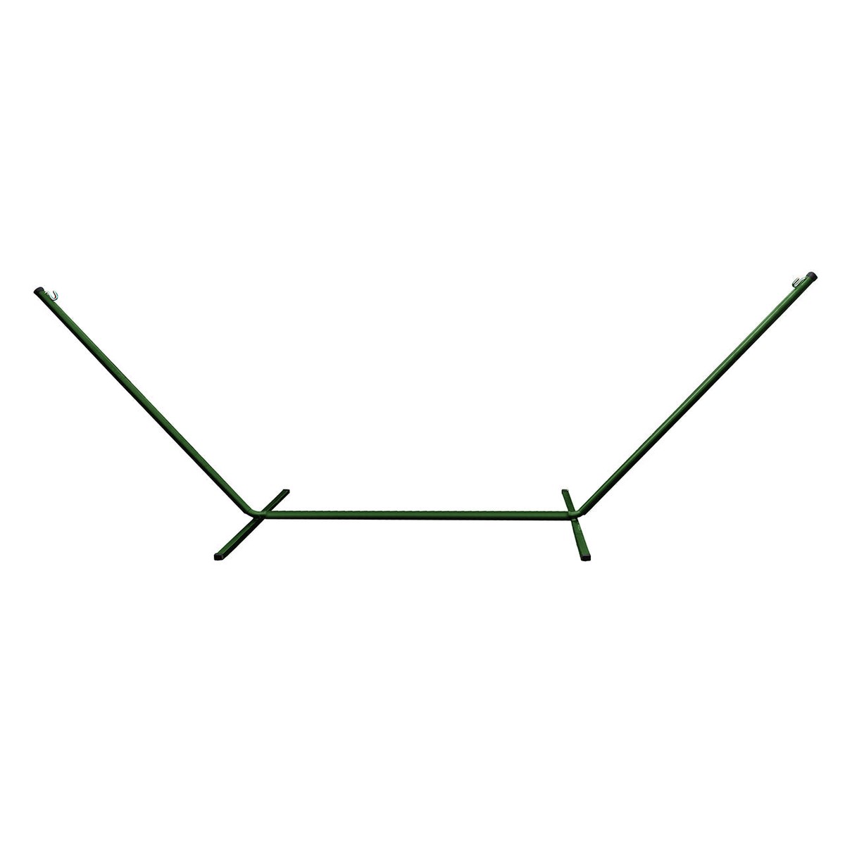 Bliss Hammocks BHS-417GR Hammock Stand w Hanging Hooks 15-Foot Fits Hammocks 15-Foot or Shorter Weather Rust Resistant 500 Lb Capacity (Green)