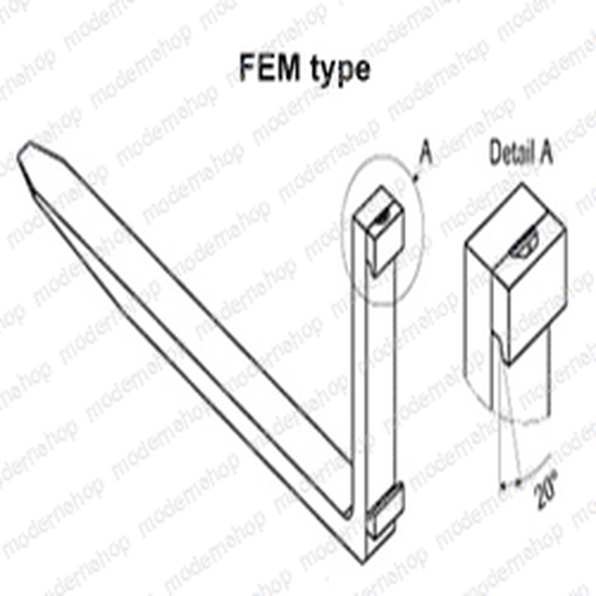 B2F36SD Aftermarket Kenhar Forks Fork - 1-34 X 5 X 36 Cl2