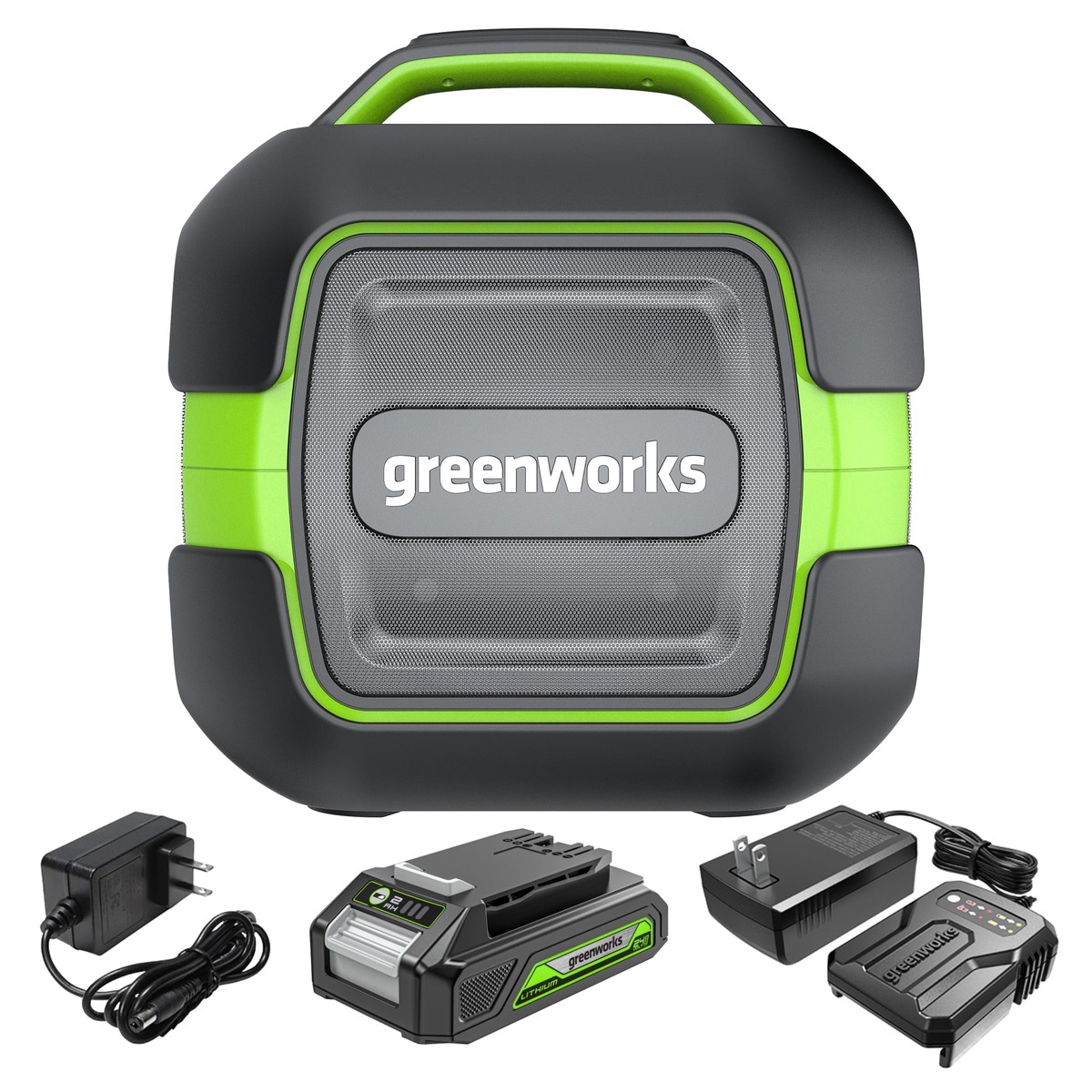 24V Cordless Battery Bluetooth Speaker w 20Ah Battery Charger
