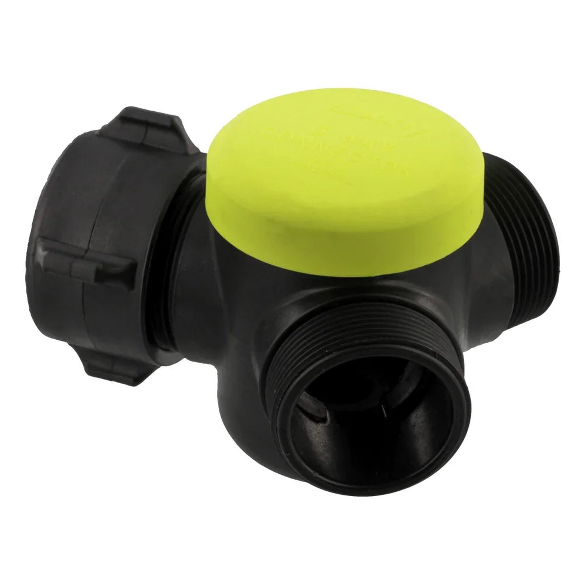 3-Way Connector 1 12 x 1 12 x 1 12 3 Quarter Turn Quick Connector Yellow Cap