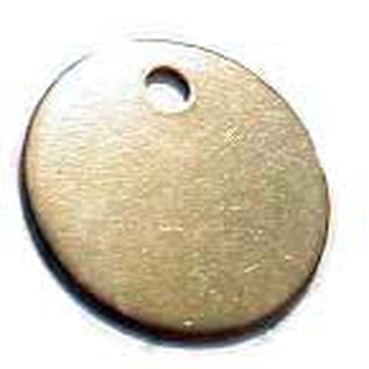18 Gauge 1 Solid Brass Tag (1078B) (41822)