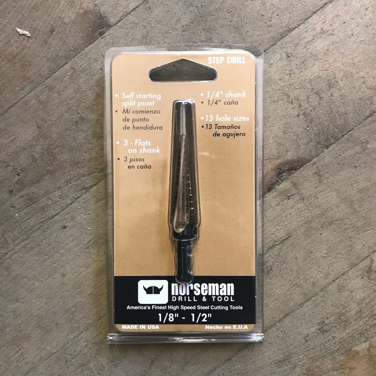 Norseman Gold Oxide 18 - 12 Step Drill Bit (45401)