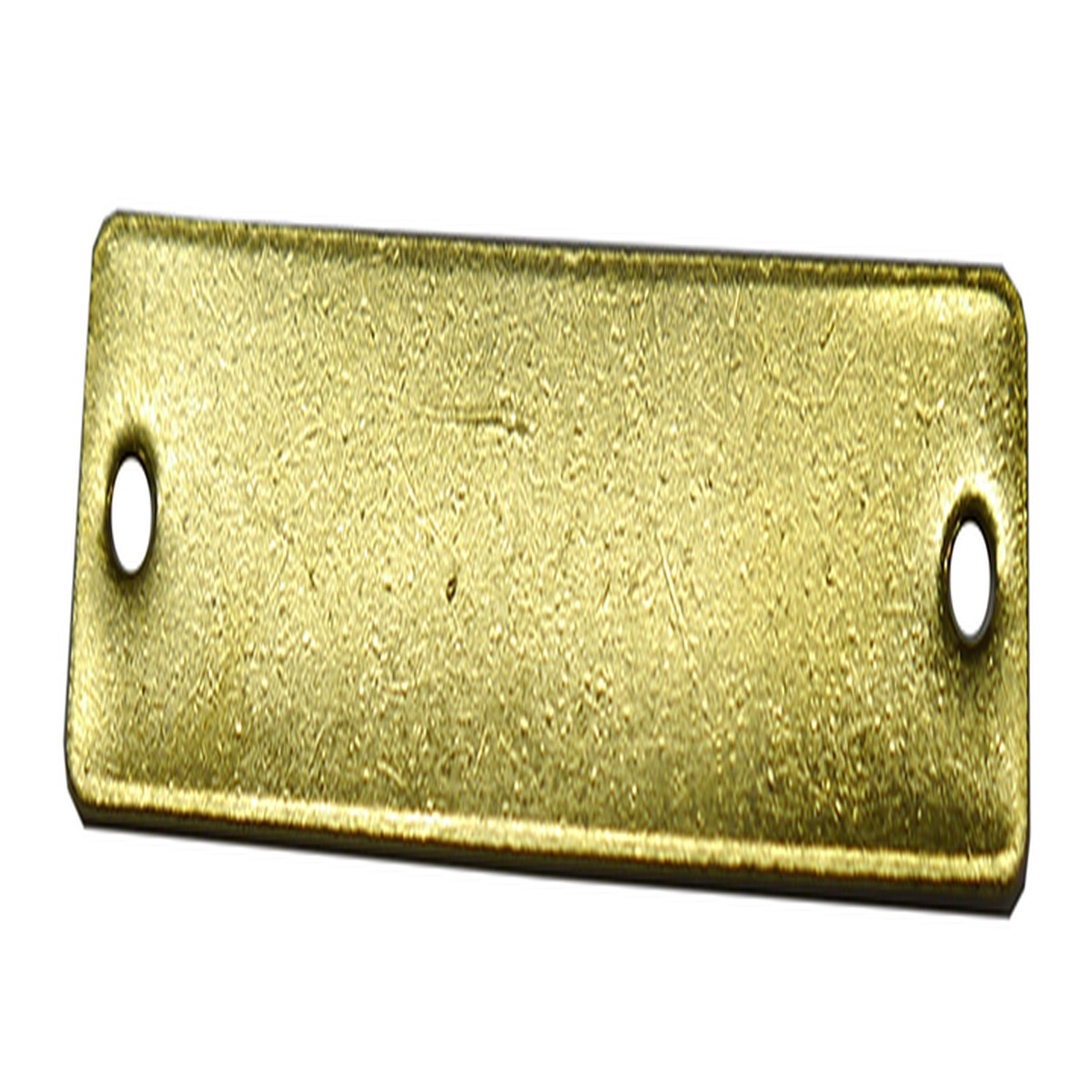 18 Gauge Solid Brass Rectangular Nameplate (140B-PL)