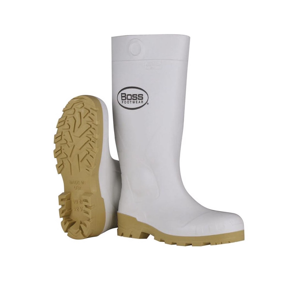 Boss B380-90057 Unisex Boots PVC White 7 US