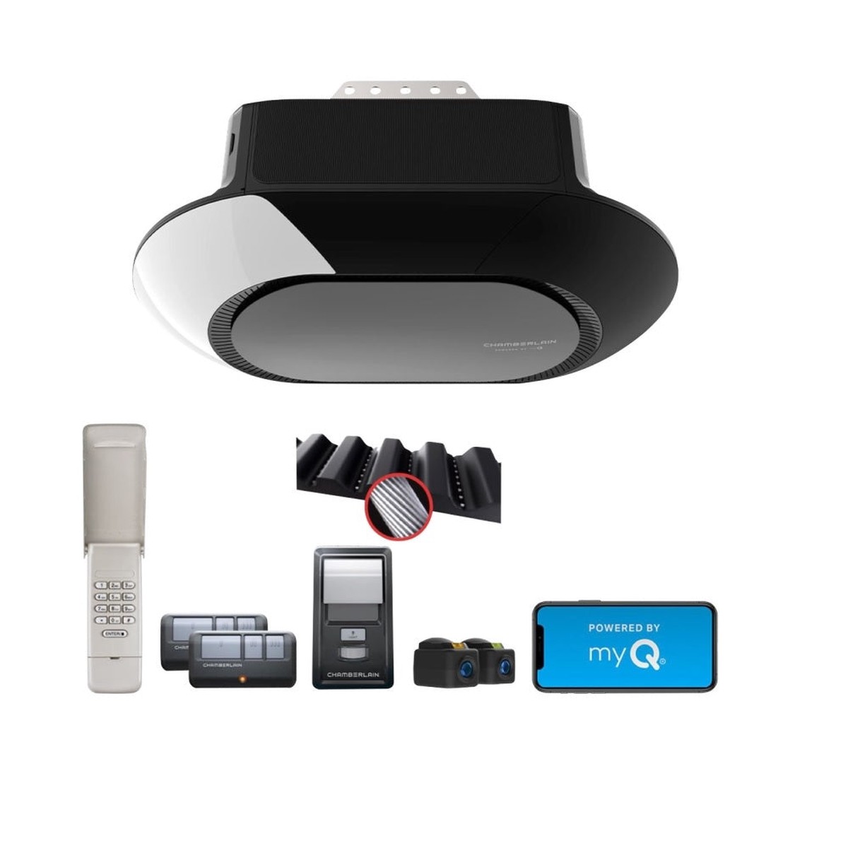 Chamberlain B4603T Ultra-Quiet Garage Door Opener 75 HP Horsepower