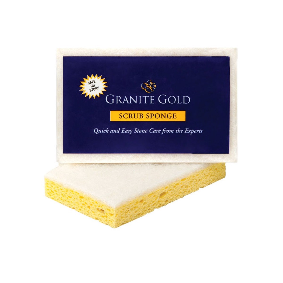 Granite Gold GG0022 Delicate Light Duty Scrubber Sponge Yellow