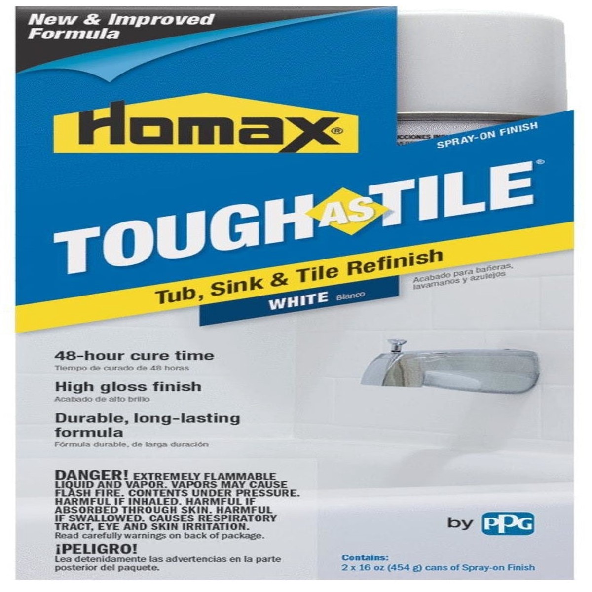 Homax 3157 Tough As Tile Epoxy Enamel Spray Paint 32 Oz White