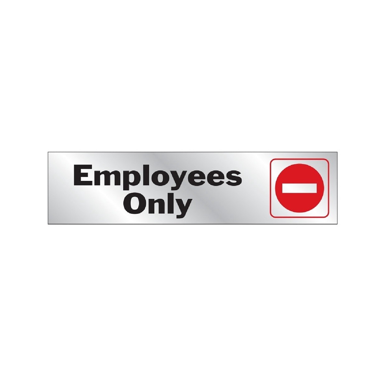 HY-KO 476 Employees Only Signs 2 Inch x 8 Inch Vinyl