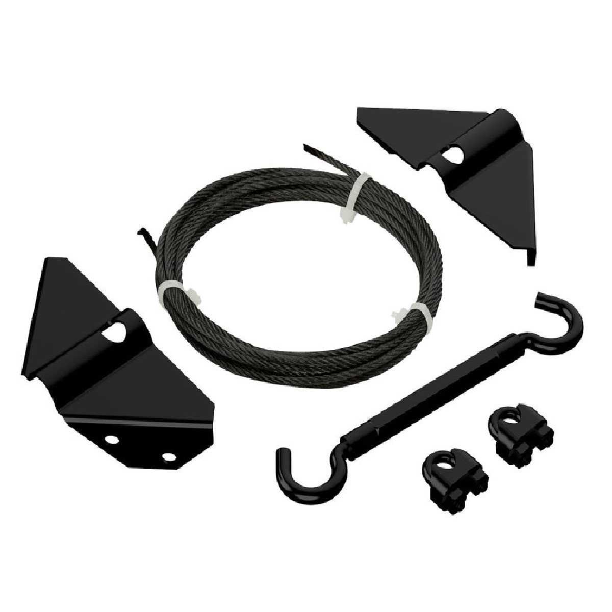 National Hardware N166-004 Anti Sag Gate Kit Steel Black