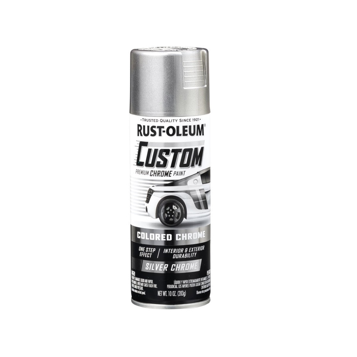 Rust-Oleum 340558 Automotive Premium Custom Paint Chrome Silver 10 Oz