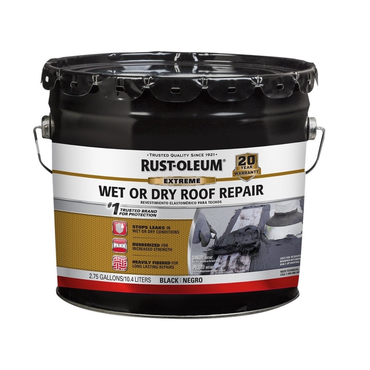 Rust-Oleum 351250 Wet Or Dry Roof Repair 275 Gallon