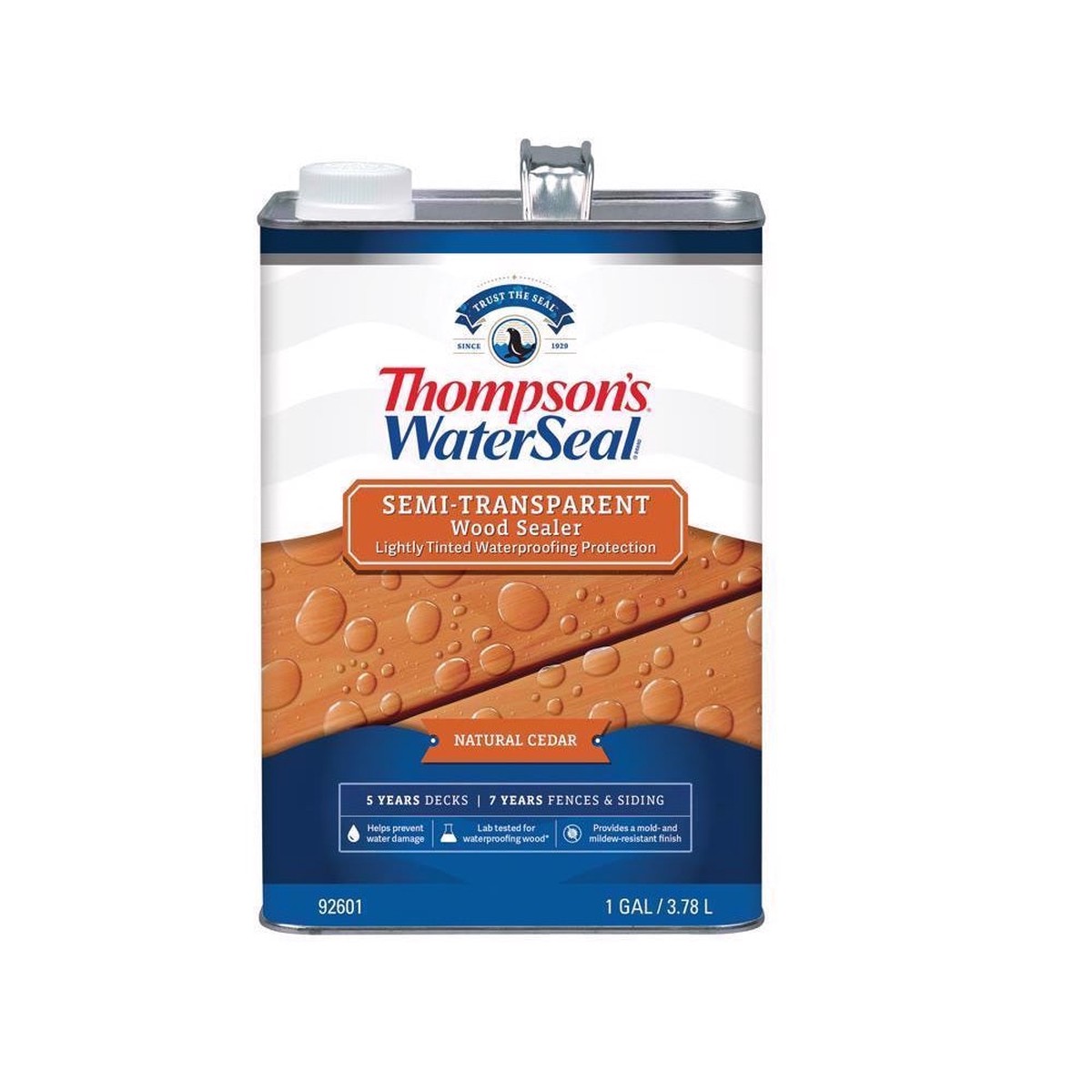 Thompsons WaterSeal TH092601-16 Waterproofing Wood Stain and Sealer 1 Gallon