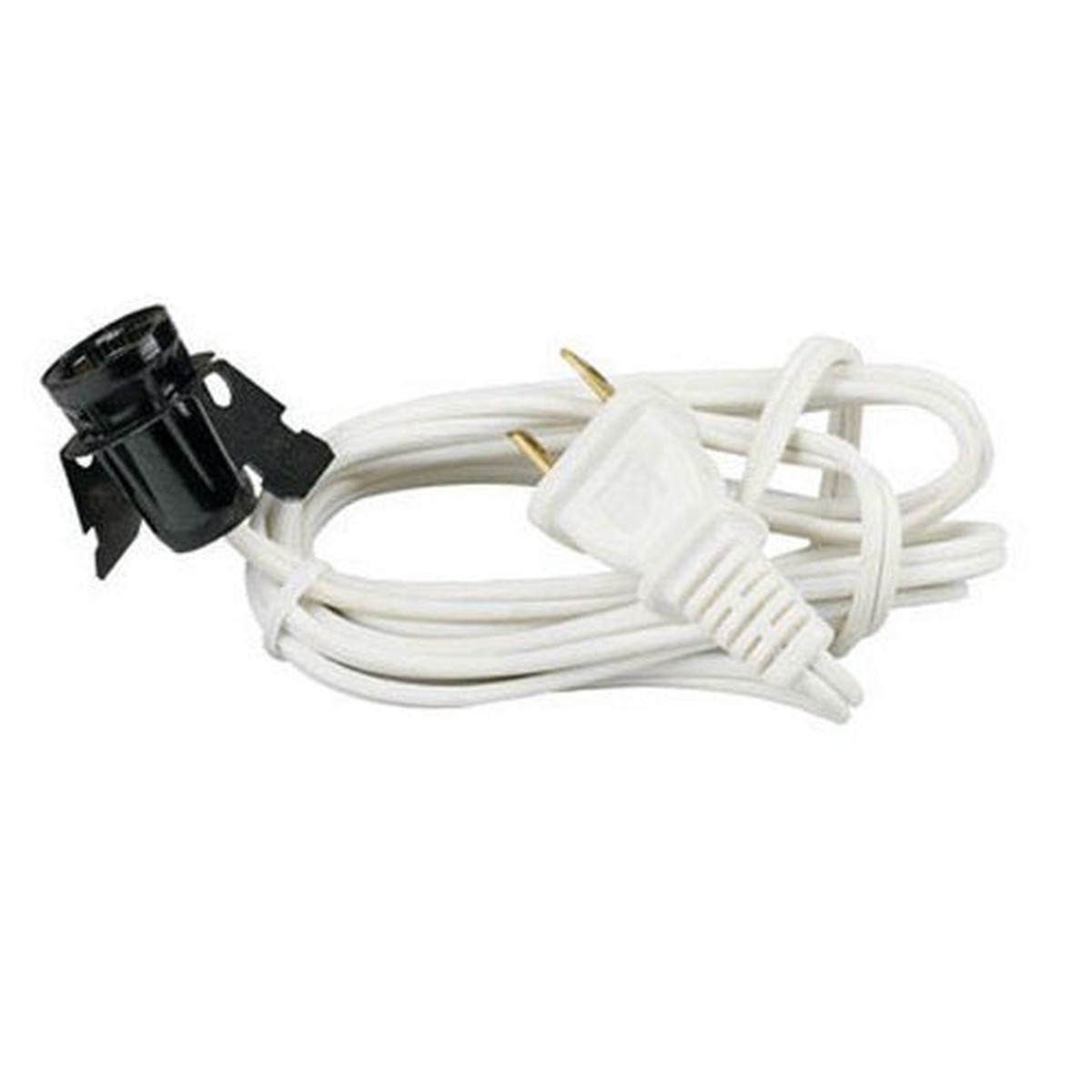 Westinghouse 23311-51 Snap in Pigtail Cord With Socket 6 White