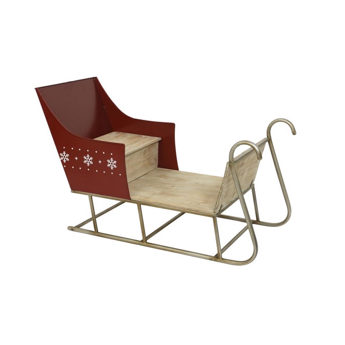 Decoris 380019 Nordic Sleigh Indoor Christmas Decor Multicolored