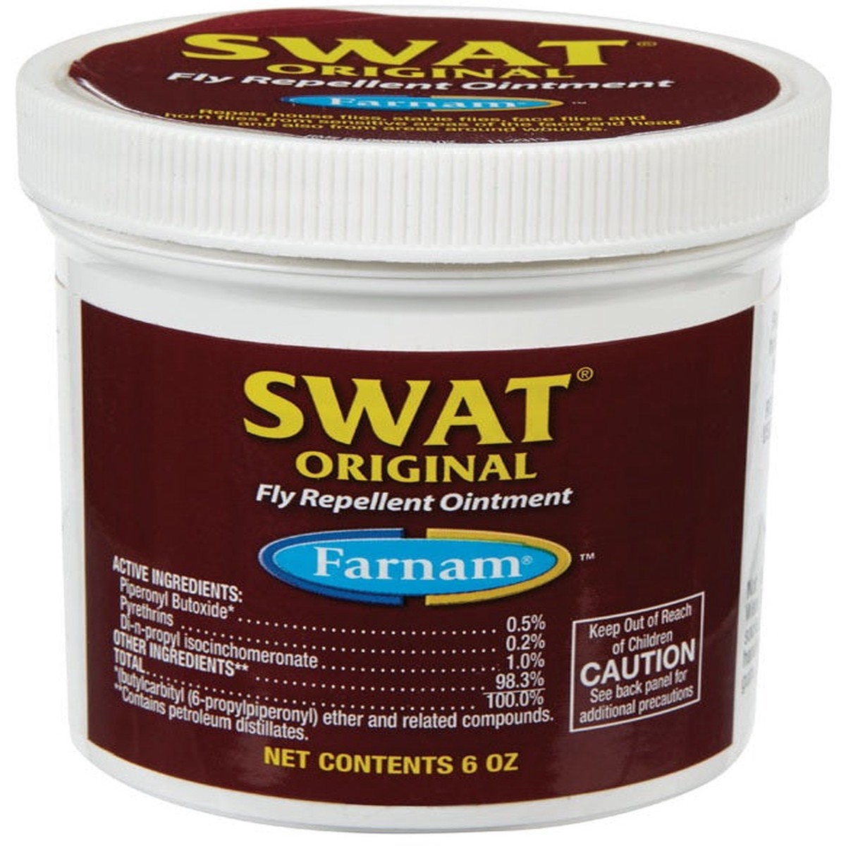 Farnam FAJ104 Swat Fly Repellent Ointment 6 Oz
