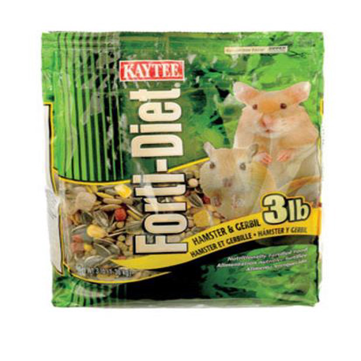 Kaytee 100509716 Forti-Diet Hamster Gerbil Food 3 lbs