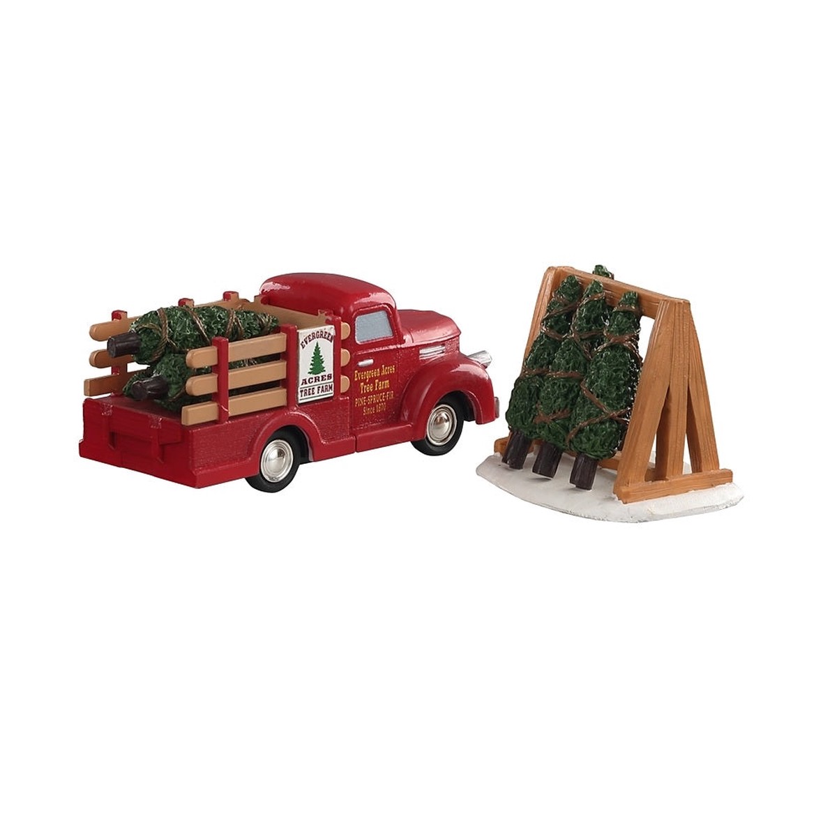 Lemax 93423 Christmas Village Tree Delivery Red